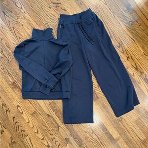 Athleta Dark Blue Activewear Set